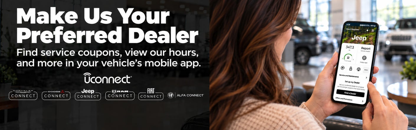 uconnect® make us your preferred dealer | Homan Chrysler Dodge Jeep Ram of Waupun in Waupun WI